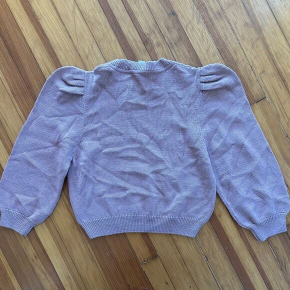 Jessie Loeffler Randall NWT Puff Sleeve Sweater in Blush Size L - Picture 3 of 7